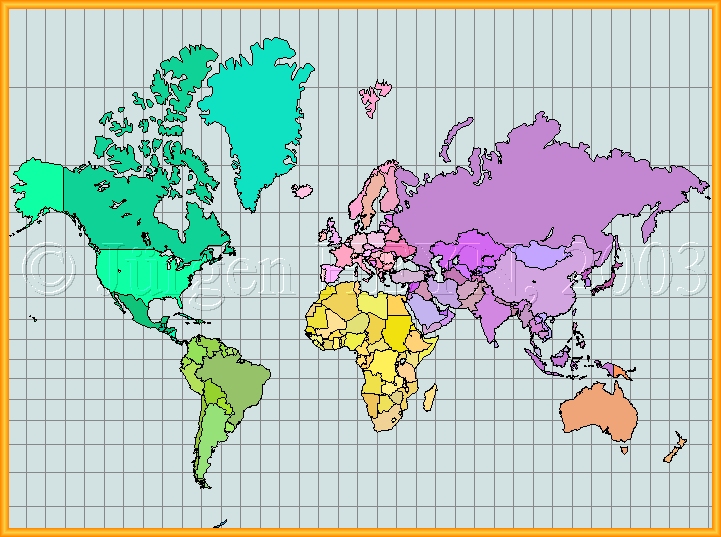 It's the Peters Projection World Map, and it alters the traditional shape of 