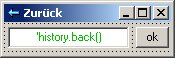 Lst die "ZURCK" Funktion des Browsers aus.
